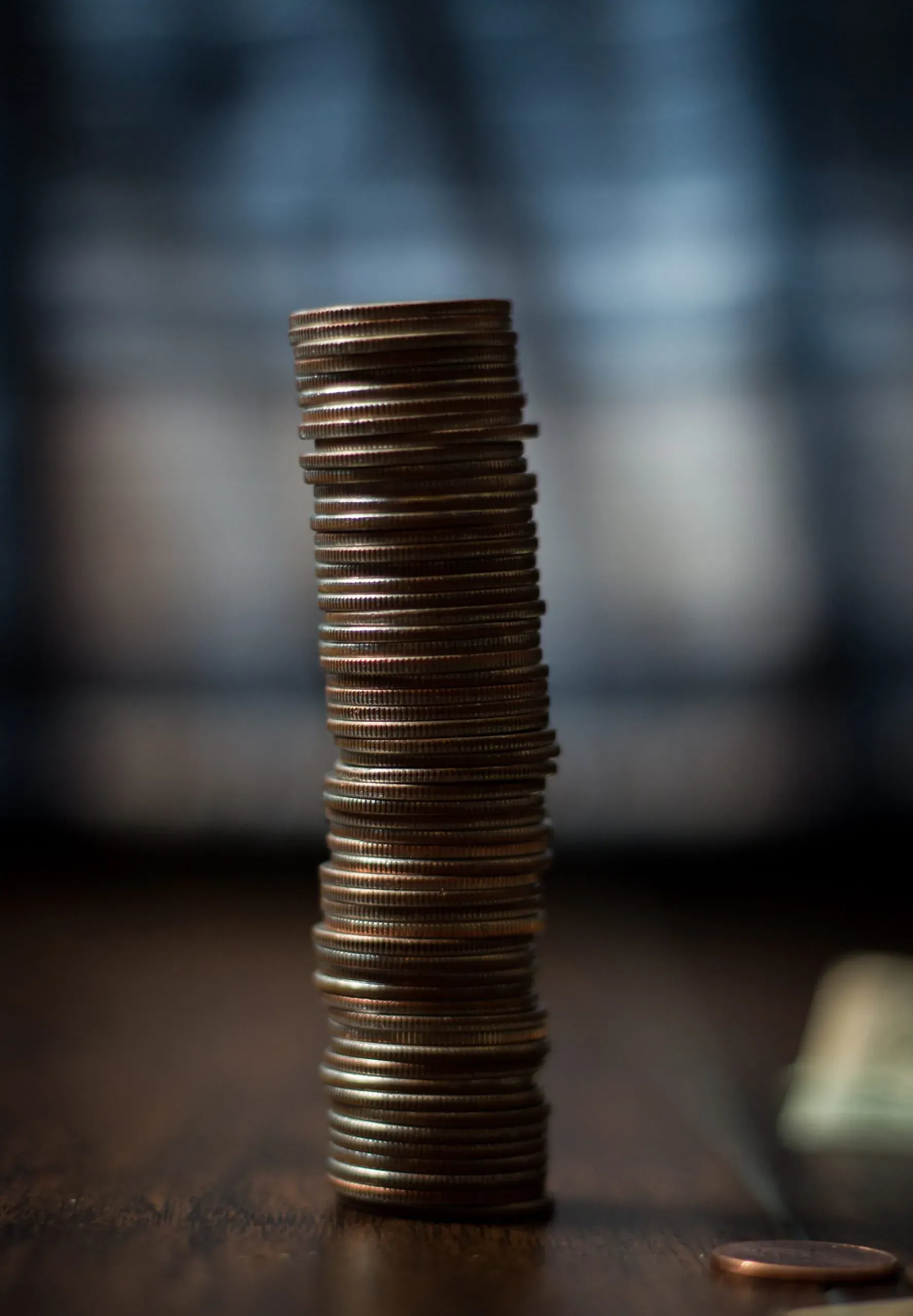 Stack of coins representing financial growth, sustainable community investment, nonprofit support, and long-term impact for Native community development initiatives.