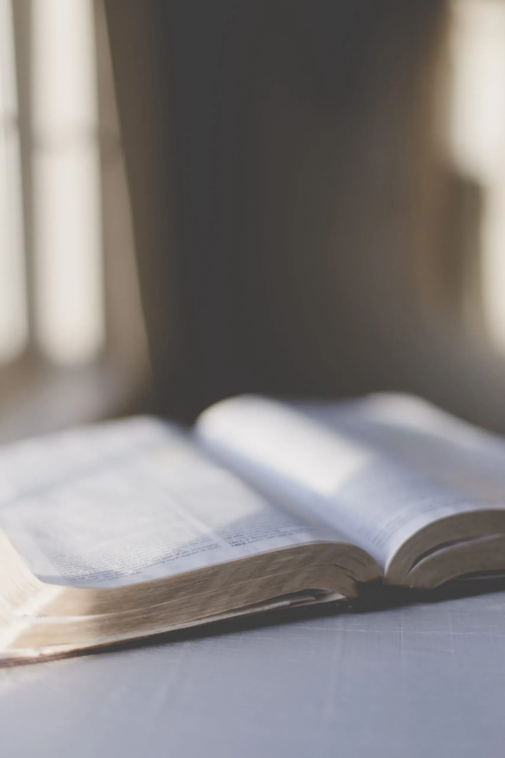 Open Bible illuminated by sunlight, representing discipleship training and spiritual growth in Native communities.